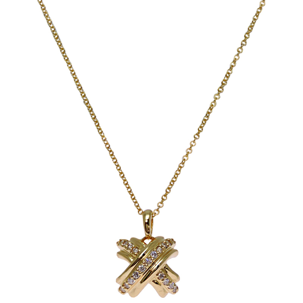 TIFFANY & CO. Gold Diamond Necklace